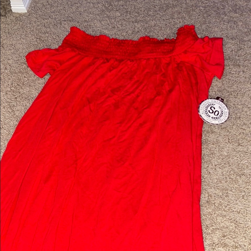 red bikini coverup